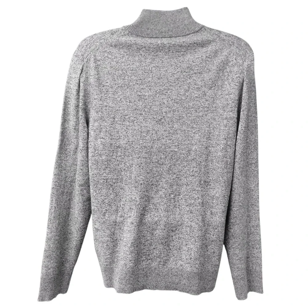 Calvin Klein Men's 1/4‎ Zip Pullover NWT  Grey Cotton Blend Sweater Sz Lg  A370